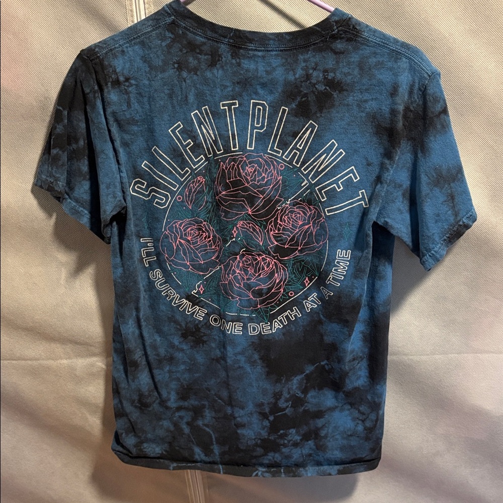 Silent Planet Tie-Dye Graphic Tee - Blue & Black - Picture 3 of 3